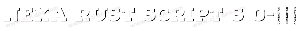 Nexa Rust Script S 0字体转换